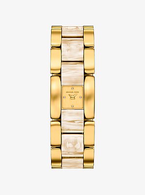 Petite Darrington Gold-Tone and Tortoiseshell Acetate Watch