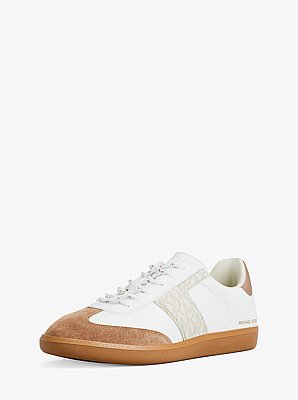 Jovie Leather and Signature Logo Sneaker