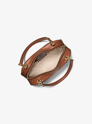 Cecily Small Signature Logo Shoulder Bag in BROWN | Michael Kors image number 1