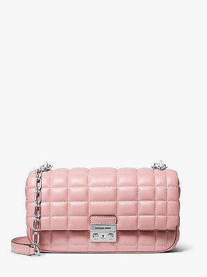 Tribeca Large Quilted Leather Shoulder Bag