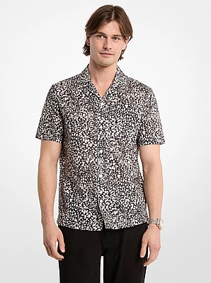 Printed Cotton Camp Shirt