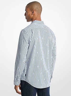 Striped Cotton Blend Shirt