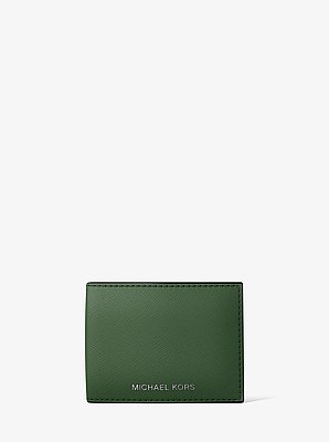 Cooper Saffiano Leather Billfold Wallet With Passcase