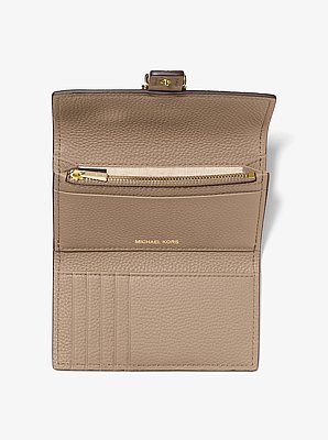 Nolita Medium Pebbled Leather Tri-Fold Wallet