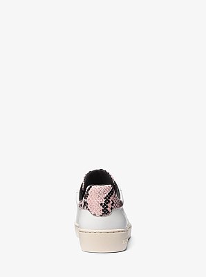 Scotty Snake Embossed Leather Sneaker
