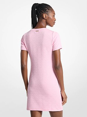 Robe en jacquard &agrave; logo