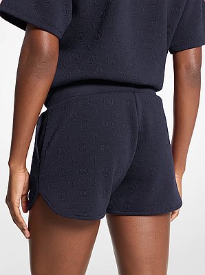 Shorts de punto de jacquard con logotipo