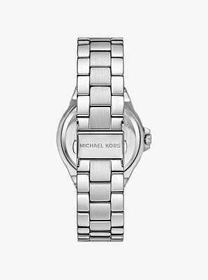 Lennox Pav&eacute; Silver-Tone Watch