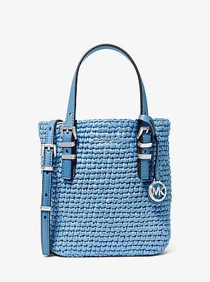 Quinn Extra-Small Hand-Crocheted Straw Crossbody Bag