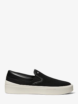 Slip-onsneaker Eddie van katoenen canvas