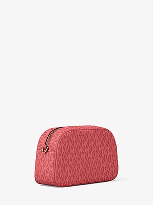 Kameratasche Jet Set Small mit Signature-Logomuster
