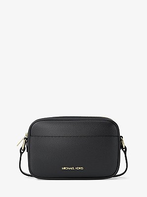Jet Set Small Pebbled Leather Camera Crossbody Bag