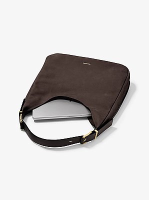 Nolita Large Nubuck Hobo Shoulder Bag