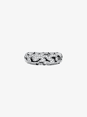 Bague l&eacute;opard &agrave; pav&eacute;