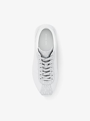 Sneaker Rhodes in pelle e twill cordonato