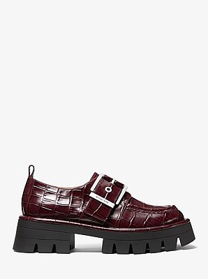 Colby Crocodile Embossed Leather Loafer