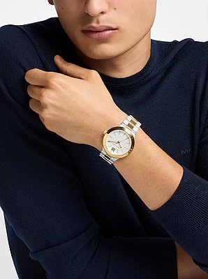 Oversized Billie Two-Tone Watch 