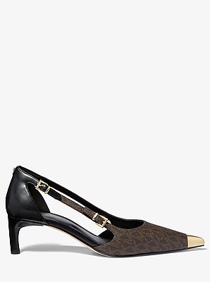 Kasia Signature Logo Kitten Pump