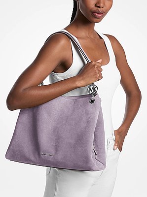 Christina Large Suede Shoulder Bag