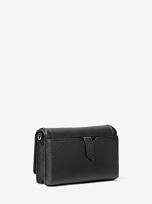 Bandolera Jet Set peque&ntilde;a para smartphone convertible de piel granulada