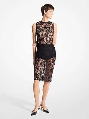 Floral Lace Sheath Dress