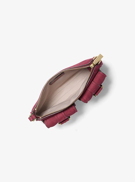 Bolso pochette Zoe peque&ntilde;o de gamuza convertible