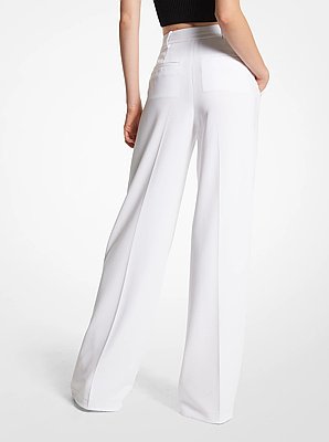Pantal&oacute;n de crep&eacute; de pierna ancha