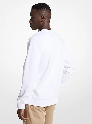 Logo Charm Cotton Blend Sweatshirt