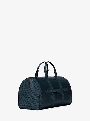 Bolso de viaje Cooper de piel granulada con logotipo exclusivo