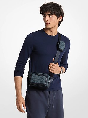 Cooper Signature Logo Camera Crossbody Bag With Pouch