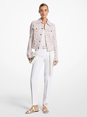 Giacca in pizzo floreale cordonato