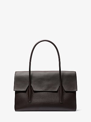 Bolso satchel Natasha grande de piel