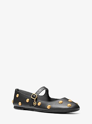 Nellie Flex Studded Leather Ballet Flat