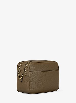 Bryant Medium Pebbled Leather Camera Crossbody Bag