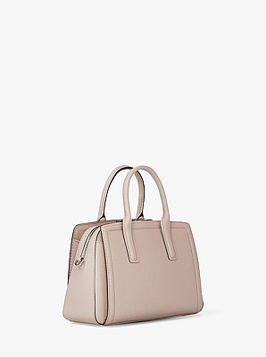 Laila Small Pebbled Leather Satchel