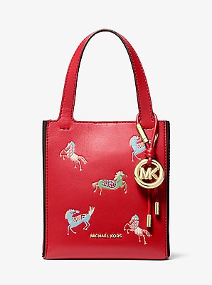 Jordi Small Leather Convertible Tote Bag