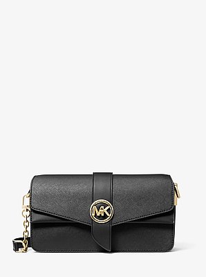 Bolso de hombro Greenwhich mediano de piel saffiano