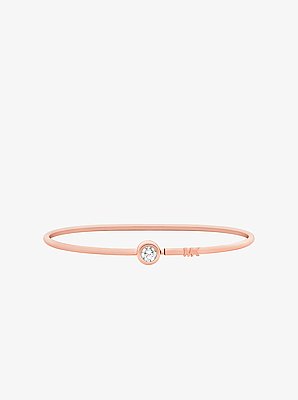 Pulsera r&iacute;gida con piedra redonda