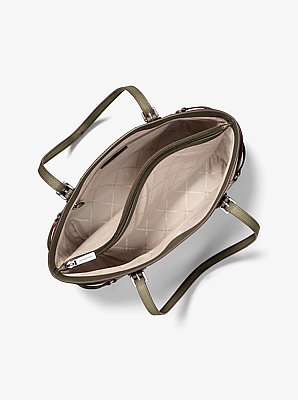 Voyager Large Saffiano Leather Tote Bag image number 1