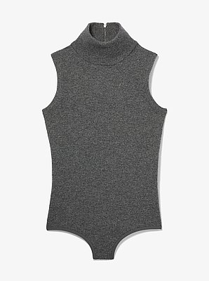 Cashmere Blend Turtleneck Bodysuit