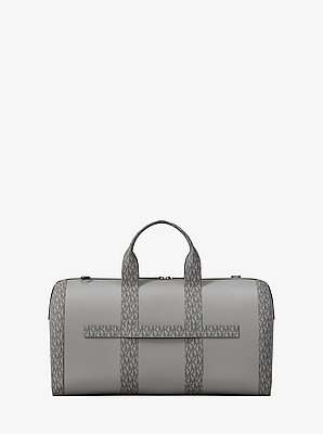 Cooper Pebbled Leather and Signature Logo Duffel Bag