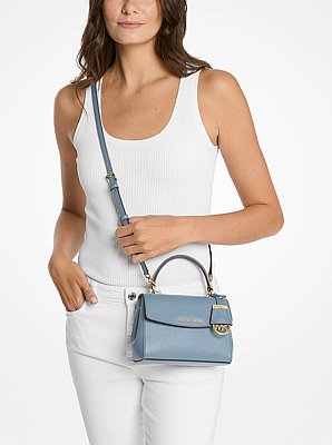 Ava Extra-Small Saffiano Leather Crossbody