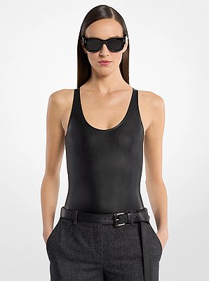 Mixed-Media Bodysuit 