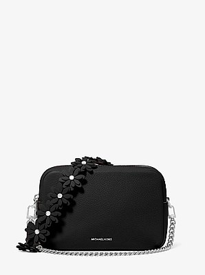 Bryant Medium Pebbled Leather Camera Crossbody Bag