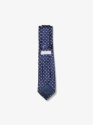 Square Print Silk Tie