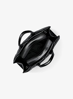 Borsa a mano Mirella piccola con stampa logo