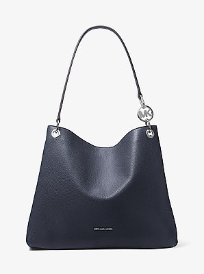 Christina Large Pebbled Leather Shoulder Bag