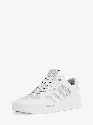 Sneaker Dane in pelle con stampa logo