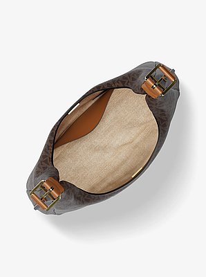 Borsa a spalla Nolita grande con logo