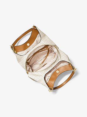 Bolso de hombro Lillie grande con logotipo